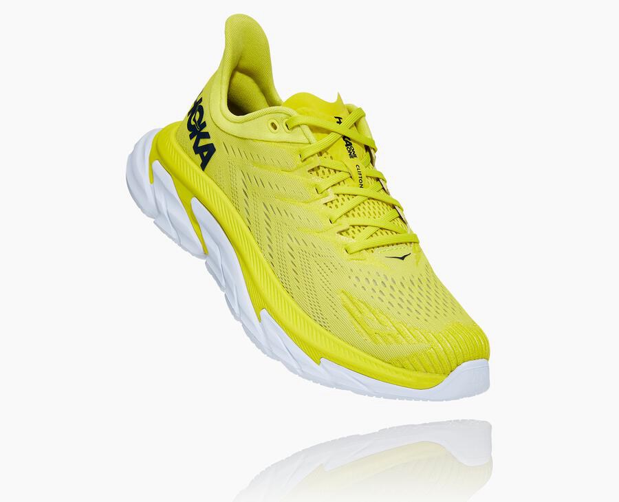 Hoka One One Tenisky Panske Fluorescencia - Clifton Edge - 42805-GJTM